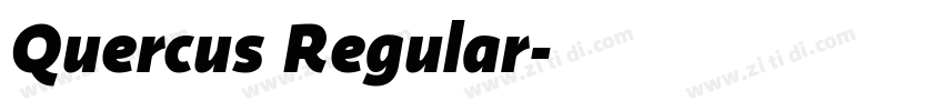 Quercus Regular字体转换